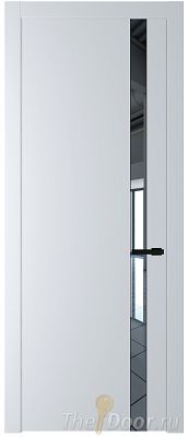 Дверь Profil Doors 18PW цвет Вайт (RAL 110 96 02) стекло Зеркало молдинг Черный матовый Дверь Profil Doors 18PW цвет Вайт (RAL 110 96 02) стекло Зеркало молдинг Черный матовый