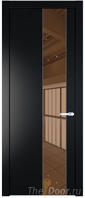 Дверь Profil Doors 19PW цвет Блэк стекло Зеркало Bronza молдинг Серебро Дверь Profil Doors 19PW цвет Блэк стекло Зеркало Bronza молдинг Серебро