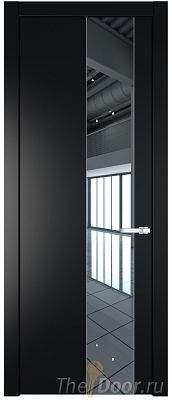 Дверь Profil Doors 19PW цвет Блэк стекло Зеркало молдинг Серебро Дверь Profil Doors 19PW цвет Блэк стекло Зеркало молдинг Серебро