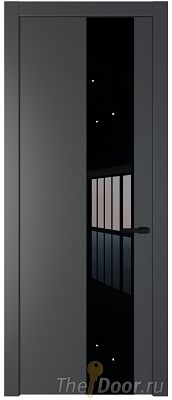Дверь Profil Doors 19PW цвет Графит (Pantone 425С) стекло Lacobel Черный лак молдинг Черный матовый Дверь Profil Doors 19PW цвет Графит (Pantone 425С) стекло Lacobel Черный лак молдинг Черный матовый