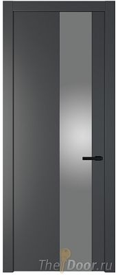 Дверь Profil Doors 19PW цвет Графит (Pantone 425С) стекло Lacobel Серебро Матлак молдинг Черный матовый Дверь Profil Doors 19PW цвет Графит (Pantone 425С) стекло Lacobel Серебро Матлак молдинг Черный матовый
