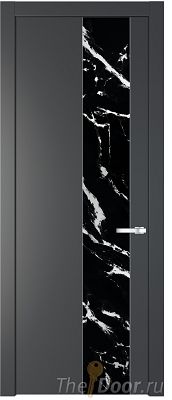 Дверь Profil Doors 19PW цвет Графит (Pantone 425С) стекло Нефи черный узор серебро молдинг Серебро Дверь Profil Doors 19PW цвет Графит (Pantone 425С) стекло Нефи черный узор серебро молдинг Серебро