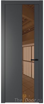 Дверь Profil Doors 19PW цвет Графит (Pantone 425С) стекло Зеркало Bronza молдинг Черный матовый Дверь Profil Doors 19PW цвет Графит (Pantone 425С) стекло Зеркало Bronza молдинг Черный матовый