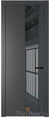 Дверь Profil Doors 19PW цвет Графит (Pantone 425С) стекло Зеркало Grey молдинг Черный матовый Дверь Profil Doors 19PW цвет Графит (Pantone 425С) стекло Зеркало Grey молдинг Черный матовый