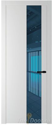 Дверь Profil Doors 19PW цвет Крем Вайт (RAL 120-02) стекло Зеркало Blue молдинг Черный матовый Дверь Profil Doors 19PW цвет Крем Вайт (RAL 120-02) стекло Зеркало Blue молдинг Черный матовый