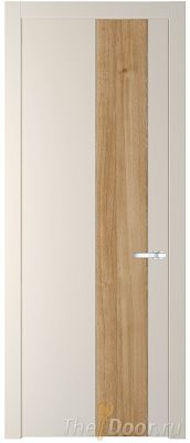Дверь Profil Doors 19PW цвет Кремовая Магнолия (RAL 120-04) вставка Дуб Карамель молдинг Серебро Дверь Profil Doors 19PW цвет Кремовая Магнолия (RAL 120-04) вставка Дуб Карамель молдинг Серебро