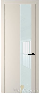 Дверь Profil Doors 19PW цвет Кремовая Магнолия (RAL 120-04) стекло Lacobel Белый лак молдинг Черный матовый Дверь Profil Doors 19PW цвет Кремовая Магнолия (RAL 120-04) стекло Lacobel Белый лак молдинг Черный матовый