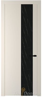 Дверь Profil Doors 19PW цвет Кремовая Магнолия (RAL 120-04) стекло Неро мрамор молдинг Черный матовый Дверь Profil Doors 19PW цвет Кремовая Магнолия (RAL 120-04) стекло Неро мрамор молдинг Черный матовый
