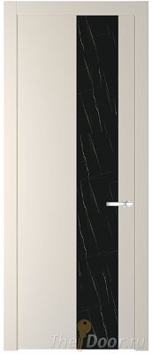 Дверь Profil Doors 19PW цвет Кремовая Магнолия (RAL 120-04) стекло Неро мрамор молдинг Серебро Дверь Profil Doors 19PW цвет Кремовая Магнолия (RAL 120-04) стекло Неро мрамор молдинг Серебро