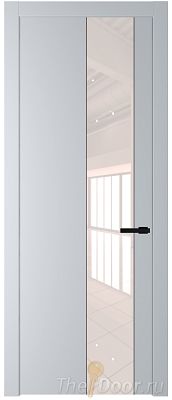 Дверь Profil Doors 19PW цвет Лайт Грей (RAL 870-01) стекло Lacobel Перламутровый лак молдинг Черный матовый Дверь Profil Doors 19PW цвет Лайт Грей (RAL 870-01) стекло Lacobel Перламутровый лак молдинг Черный матовый