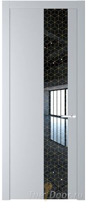 Дверь Profil Doors 19PW цвет Лайт Грей (RAL 870-01) стекло Лоран узор золото молдинг Серебро Дверь Profil Doors 19PW цвет Лайт Грей (RAL 870-01) стекло Лоран узор золото молдинг Серебро