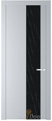 Дверь Profil Doors 19PW цвет Лайт Грей (RAL 870-01) стекло Неро мрамор молдинг Серебро Дверь Profil Doors 19PW цвет Лайт Грей (RAL 870-01) стекло Неро мрамор молдинг Серебро
