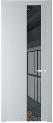 Дверь Profil Doors 19PW цвет Лайт Грей (RAL 870-01) стекло Зеркало Grey молдинг Серебро