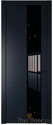 Дверь Profil Doors 19PW цвет Нэви Блу (RAL 7016) стекло Lacobel Черный лак молдинг Черный матовый Дверь Profil Doors 19PW цвет Нэви Блу (RAL 7016) стекло Lacobel Черный лак молдинг Черный матовый