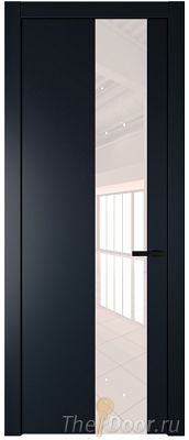 Дверь Profil Doors 19PW цвет Нэви Блу (RAL 7016) стекло Lacobel Перламутровый лак молдинг Черный матовый Дверь Profil Doors 19PW цвет Нэви Блу (RAL 7016) стекло Lacobel Перламутровый лак молдинг Черный матовый