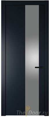 Дверь Profil Doors 19PW цвет Нэви Блу (RAL 7016) стекло Lacobel Серебро Матлак молдинг Черный матовый Дверь Profil Doors 19PW цвет Нэви Блу (RAL 7016) стекло Lacobel Серебро Матлак молдинг Черный матовый