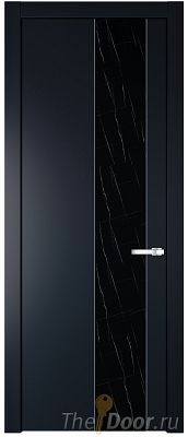 Дверь Profil Doors 19PW цвет Нэви Блу (RAL 7016) стекло Неро мрамор молдинг Серебро Дверь Profil Doors 19PW цвет Нэви Блу (RAL 7016) стекло Неро мрамор молдинг Серебро