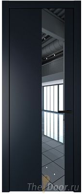 Дверь Profil Doors 19PW цвет Нэви Блу (RAL 7016) стекло Зеркало молдинг Черный матовый Дверь Profil Doors 19PW цвет Нэви Блу (RAL 7016) стекло Зеркало молдинг Черный матовый