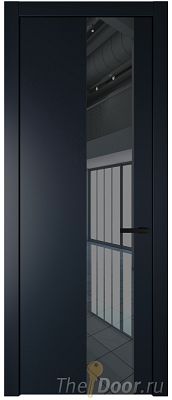 Дверь Profil Doors 19PW цвет Нэви Блу (RAL 7016) стекло Зеркало Grey молдинг Черный матовый Дверь Profil Doors 19PW цвет Нэви Блу (RAL 7016) стекло Зеркало Grey молдинг Черный матовый