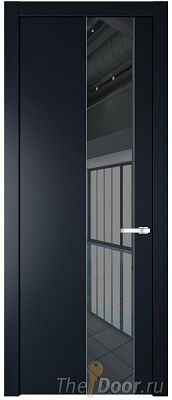 Дверь Profil Doors 19PW цвет Нэви Блу (RAL 7016) стекло Зеркало Grey молдинг Серебро Дверь Profil Doors 19PW цвет Нэви Блу (RAL 7016) стекло Зеркало Grey молдинг Серебро