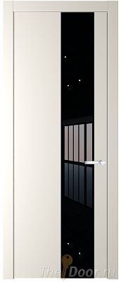 Дверь Profil Doors 19PW цвет Перламутр белый стекло Lacobel Черный лак молдинг Серебро Дверь Profil Doors 19PW цвет Перламутр белый стекло Lacobel Черный лак молдинг Серебро