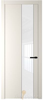Дверь Profil Doors 19PW цвет Перламутр белый стекло Lacobel лак Классик молдинг Черный матовый Дверь Profil Doors 19PW цвет Перламутр белый стекло Lacobel лак Классик молдинг Черный матовый