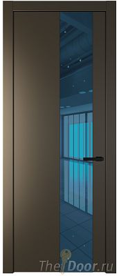 Дверь Profil Doors 19PW цвет Перламутр бронза стекло Зеркало Blue молдинг Черный матовый Дверь Profil Doors 19PW цвет Перламутр бронза стекло Зеркало Blue молдинг Черный матовый
