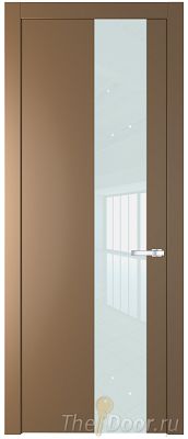 Дверь Profil Doors 19PW цвет Перламутр золото стекло Lacobel Белый лак молдинг Серебро Дверь Profil Doors 19PW цвет Перламутр золото стекло Lacobel Белый лак молдинг Серебро