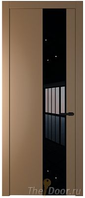 Дверь Profil Doors 19PW цвет Перламутр золото стекло Lacobel Черный лак молдинг Черный матовый Дверь Profil Doors 19PW цвет Перламутр золото стекло Lacobel Черный лак молдинг Черный матовый