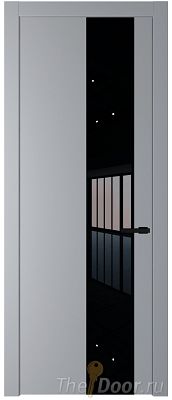 Дверь Profil Doors 19PW цвет Смоки (RAL 870-02) стекло Lacobel Черный лак молдинг Черный матовый Дверь Profil Doors 19PW цвет Смоки (RAL 870-02) стекло Lacobel Черный лак молдинг Черный матовый