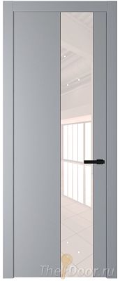 Дверь Profil Doors 19PW цвет Смоки (RAL 870-02) стекло Lacobel Перламутровый лак молдинг Черный матовый Дверь Profil Doors 19PW цвет Смоки (RAL 870-02) стекло Lacobel Перламутровый лак молдинг Черный матовый