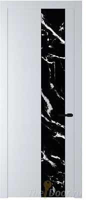 Дверь Profil Doors 19PW цвет Вайт (RAL 110 96 02) стекло Нефи черный узор серебро молдинг Черный матовый Дверь Profil Doors 19PW цвет Вайт (RAL 110 96 02) стекло Нефи черный узор серебро молдинг Черный матовый