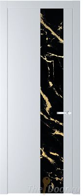Дверь Profil Doors 19PW цвет Вайт (RAL 110 96 02) стекло Нефи черный узор золото молдинг Серебро Дверь Profil Doors 19PW цвет Вайт (RAL 110 96 02) стекло Нефи черный узор золото молдинг Серебро