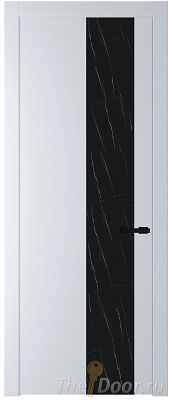 Дверь Profil Doors 19PW цвет Вайт (RAL 110 96 02) стекло Неро мрамор молдинг Черный матовый Дверь Profil Doors 19PW цвет Вайт (RAL 110 96 02) стекло Неро мрамор молдинг Черный матовый