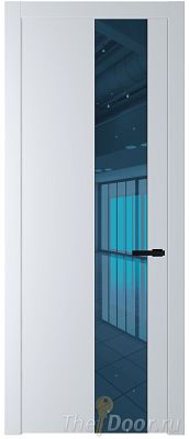 Дверь Profil Doors 19PW цвет Вайт (RAL 110 96 02) стекло Зеркало Blue молдинг Черный матовый Дверь Profil Doors 19PW цвет Вайт (RAL 110 96 02) стекло Зеркало Blue молдинг Черный матовый