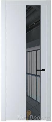 Дверь Profil Doors 19PW цвет Вайт (RAL 110 96 02) стекло Зеркало Grey молдинг Черный матовый