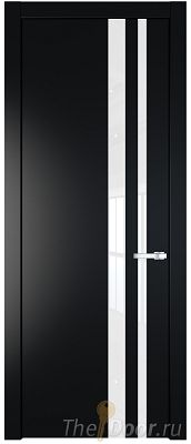 Дверь Profil Doors 20PW цвет Блэк стекло Lacobel лак Классик молдинг Серебро Дверь Profil Doors 20PW цвет Блэк стекло Lacobel лак Классик молдинг Серебро