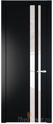 Дверь Profil Doors 20PW цвет Блэк стекло Lacobel Перламутровый лак молдинг Серебро Дверь Profil Doors 20PW цвет Блэк стекло Lacobel Перламутровый лак молдинг Серебро