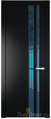 Дверь Profil Doors 20PW цвет Блэк стекло Зеркало Blue молдинг Серебро Дверь Profil Doors 20PW цвет Блэк стекло Зеркало Blue молдинг Серебро