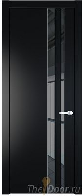 Дверь Profil Doors 20PW цвет Блэк стекло Зеркало Grey молдинг Серебро Дверь Profil Doors 20PW цвет Блэк стекло Зеркало Grey молдинг Серебро