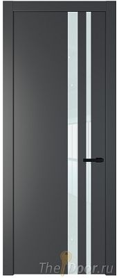 Дверь Profil Doors 20PW цвет Графит (Pantone 425С) стекло Lacobel Белый лак молдинг Черный матовый Дверь Profil Doors 20PW цвет Графит (Pantone 425С) стекло Lacobel Белый лак молдинг Черный матовый