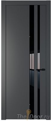 Дверь Profil Doors 20PW цвет Графит (Pantone 425С) стекло Lacobel Черный лак молдинг Черный матовый Дверь Profil Doors 20PW цвет Графит (Pantone 425С) стекло Lacobel Черный лак молдинг Черный матовый