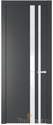 Дверь Profil Doors 20PW цвет Графит (Pantone 425С) стекло Lacobel лак Классик молдинг Серебро Дверь Profil Doors 20PW цвет Графит (Pantone 425С) стекло Lacobel лак Классик молдинг Серебро