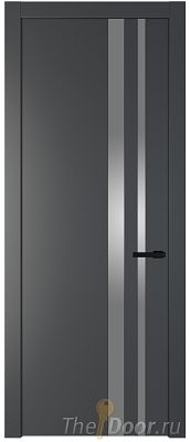 Дверь Profil Doors 20PW цвет Графит (Pantone 425С) стекло Lacobel Серебро Матлак молдинг Черный матовый Дверь Profil Doors 20PW цвет Графит (Pantone 425С) стекло Lacobel Серебро Матлак молдинг Черный матовый