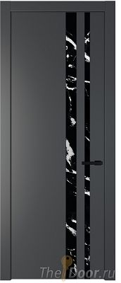 Дверь Profil Doors 20PW цвет Графит (Pantone 425С) стекло Нефи черный узор серебро молдинг Черный матовый Дверь Profil Doors 20PW цвет Графит (Pantone 425С) стекло Нефи черный узор серебро молдинг Черный матовый