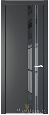 Дверь Profil Doors 20PW цвет Графит (Pantone 425С) стекло Зеркало Grey молдинг Серебро Дверь Profil Doors 20PW цвет Графит (Pantone 425С) стекло Зеркало Grey молдинг Серебро