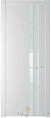 Дверь Profil Doors 20PW цвет Крем Вайт (RAL 120-02) стекло Lacobel Белый лак молдинг Серебро Дверь Profil Doors 20PW цвет Крем Вайт (RAL 120-02) стекло Lacobel Белый лак молдинг Серебро