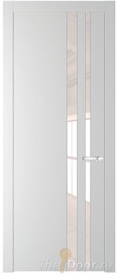 Дверь Profil Doors 20PW цвет Крем Вайт (RAL 120-02) стекло Lacobel Перламутровый лак молдинг Серебро Дверь Profil Doors 20PW цвет Крем Вайт (RAL 120-02) стекло Lacobel Перламутровый лак молдинг Серебро