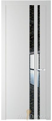 Дверь Profil Doors 20PW цвет Крем Вайт (RAL 120-02) стекло Лоран узор золото молдинг Серебро Дверь Profil Doors 20PW цвет Крем Вайт (RAL 120-02) стекло Лоран узор золото молдинг Серебро