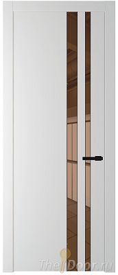 Дверь Profil Doors 20PW цвет Крем Вайт (RAL 120-02) стекло Зеркало Bronza молдинг Черный матовый Дверь Profil Doors 20PW цвет Крем Вайт (RAL 120-02) стекло Зеркало Bronza молдинг Черный матовый